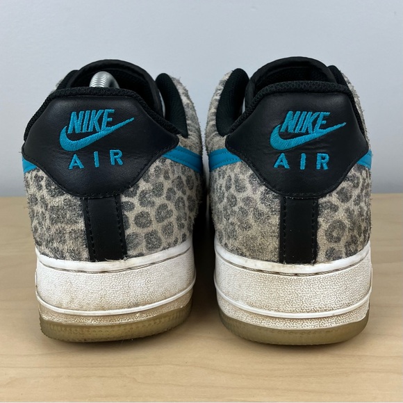 Nike Men’s Size 9.5 Air Force 1 Low PRM Snow Leopard Shoes Beaters - Read! - Picture 8 of 12